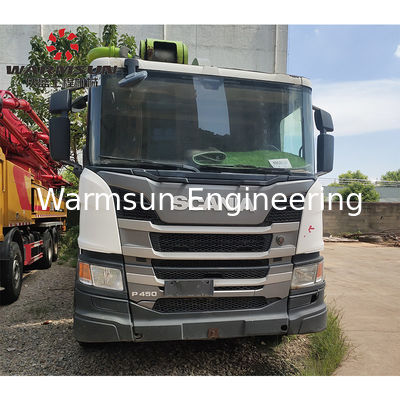 2019 Zoomlion Used Concrete Pump Truck Scania Chassis Support on-site inspection 54080 kg