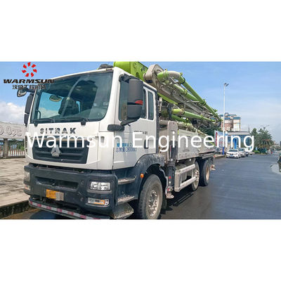 Second Hand 2022 Zoomlion 43-Meter Concrete Pump Truck for Construction works and Energy Mining Support on-site inspection