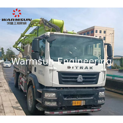 Second Hand 2022 Zoomlion 43-Meter Concrete Pump Truck for Construction works and Energy Mining Support on-site inspection