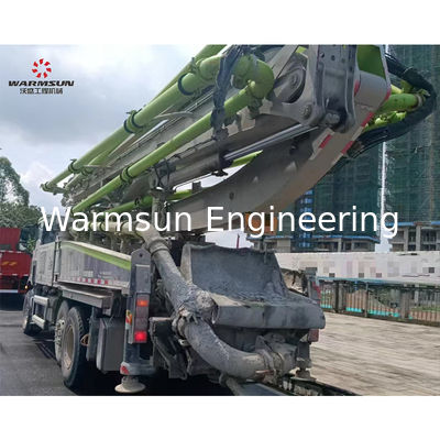 Second Hand 2022 Zoomlion 43-Meter Concrete Pump Truck for Construction works and Energy Mining Support on-site inspection