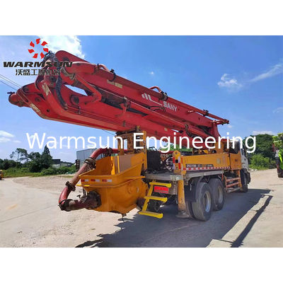 SANY Second Hand 2011 Model 37-Meter Concrete Pump Truck for Sale Max. Horizontal Conveying Distance 37 M