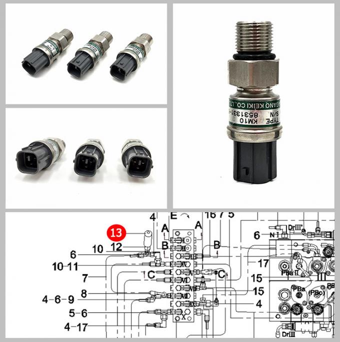 5mpa High Precision Pressure Sensor , 5V Valve Pressure Sensor